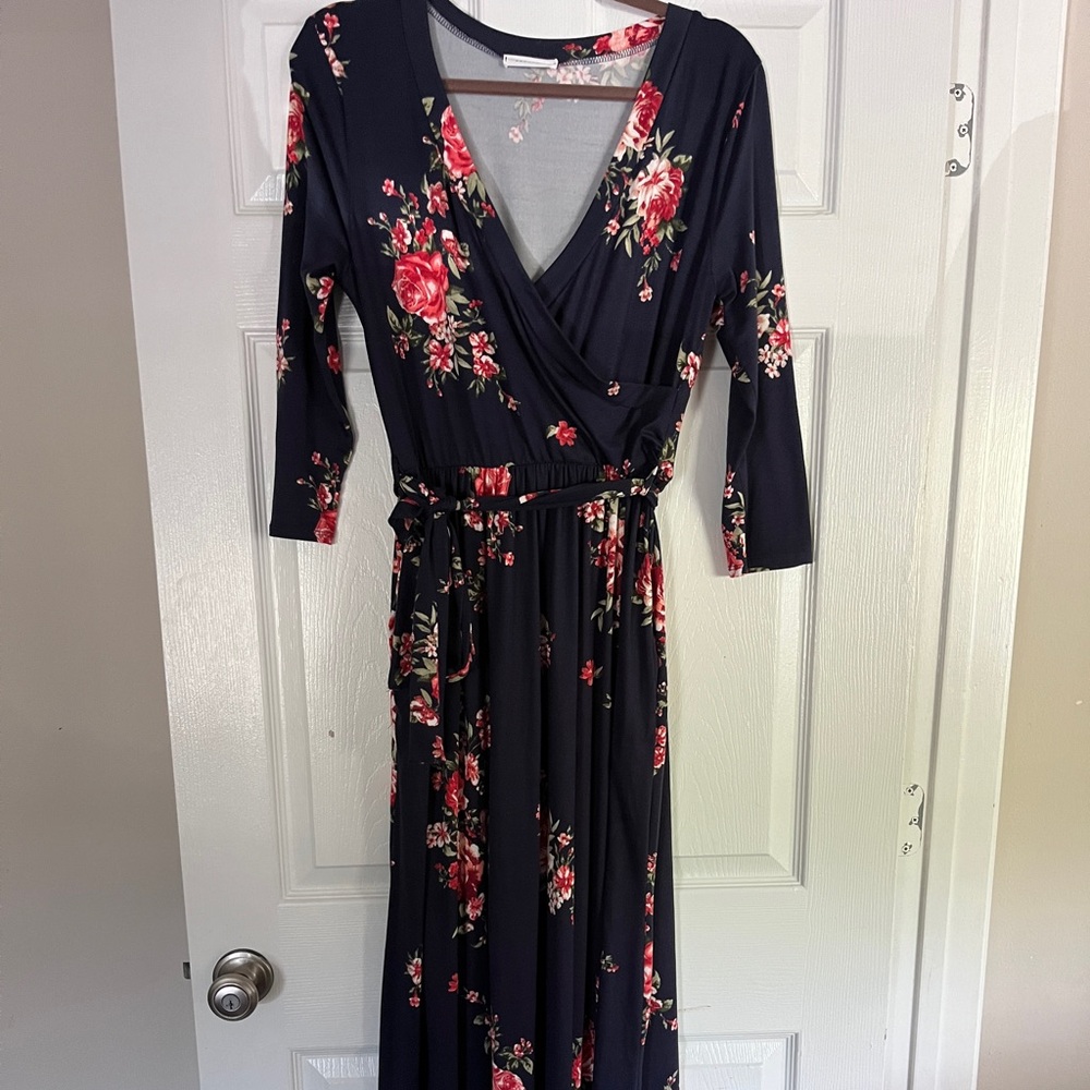 Reborn J maxi dress with pockets